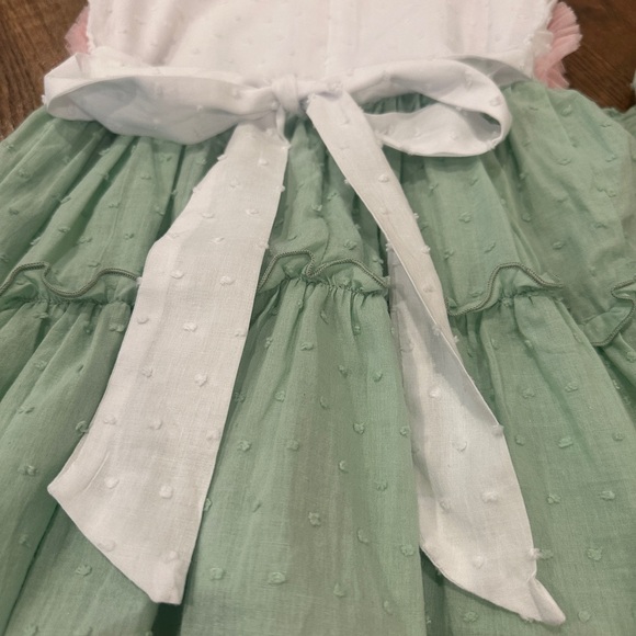Girl August Cotton Dress Pastel Rainbow - Picture 8 of 10